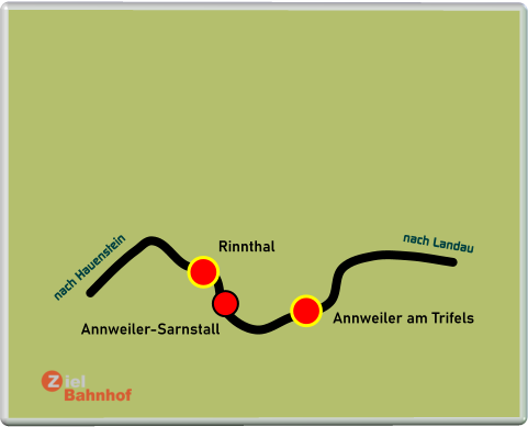 Annweiler-Sarnstall Annweiler am Trifels Rinnthal nach Landau nach Hauenstein