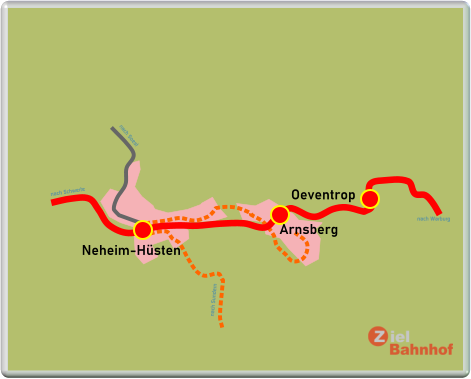 Neheim-Hüsten Arnsberg Oeventrop nach Warburg nach Soest nach Schwerte nach Sundern